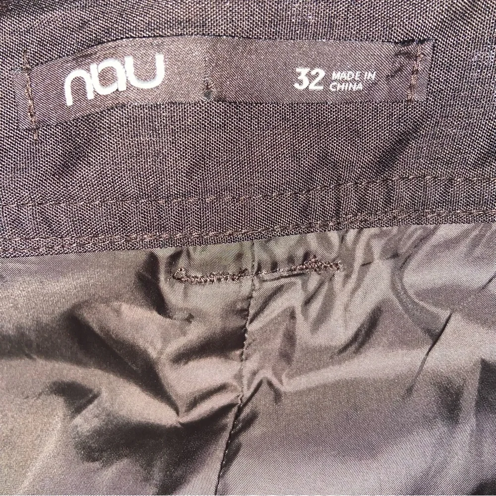 Nau Ski Pants Size 32 Pockets Outdoor Skiing Snowboarding Winter Brown